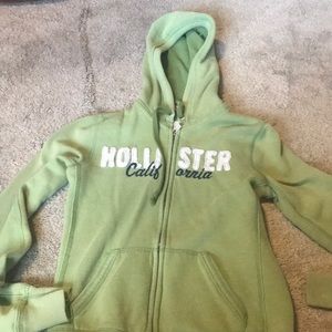 Green jacket from holister